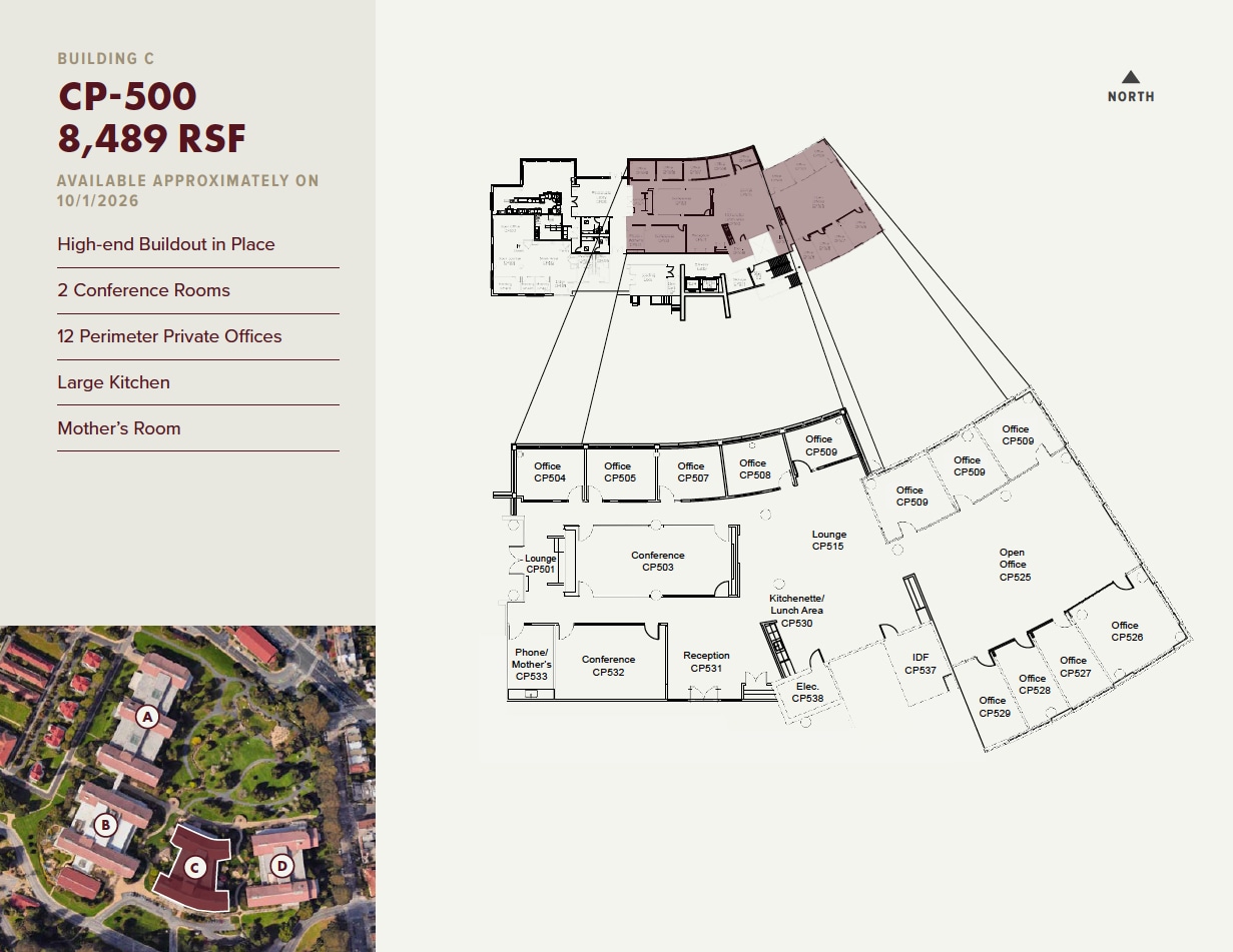 One Letterman Dr, San Francisco, CA à louer Plan d’étage- Image 1 de 1