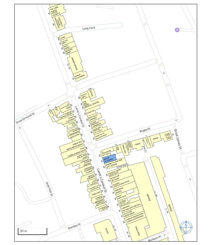 50 Lambs Conduit St, London for lease Goad Map- Image 1 of 1