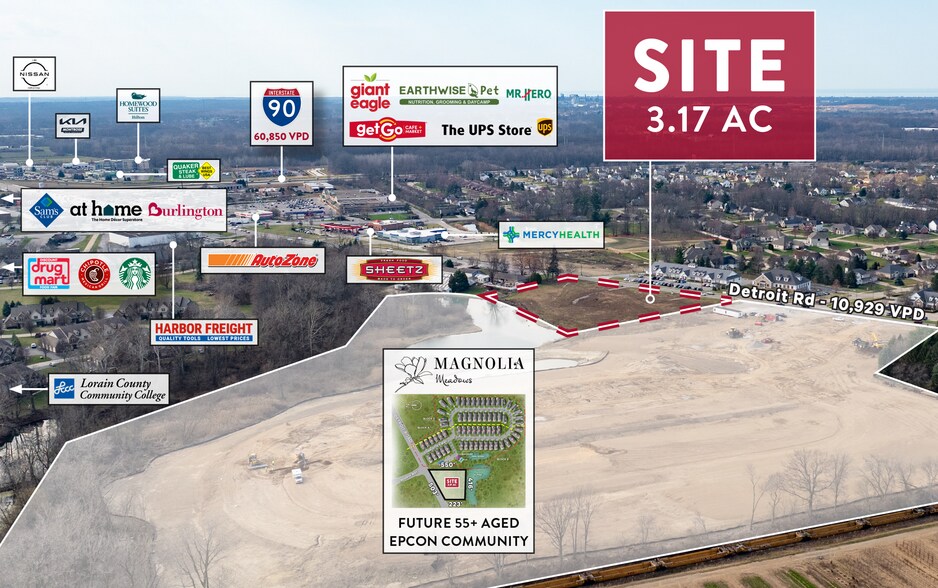 5464 Detroit Rd, Sheffield Lake, OH à vendre - Aérien - Image 3 de 5