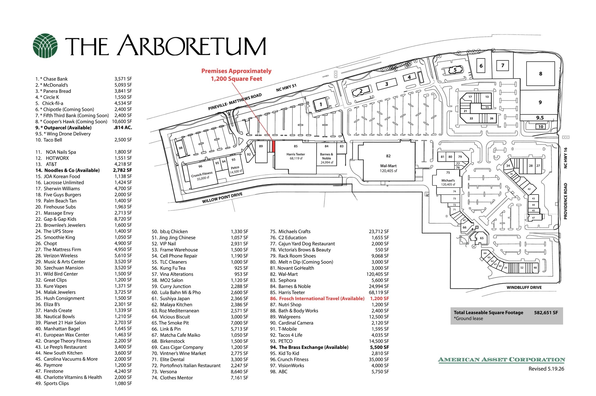 3333-3351 Pineville Matthews Rd, Charlotte, NC à louer Plan de site- Image 1 de 1