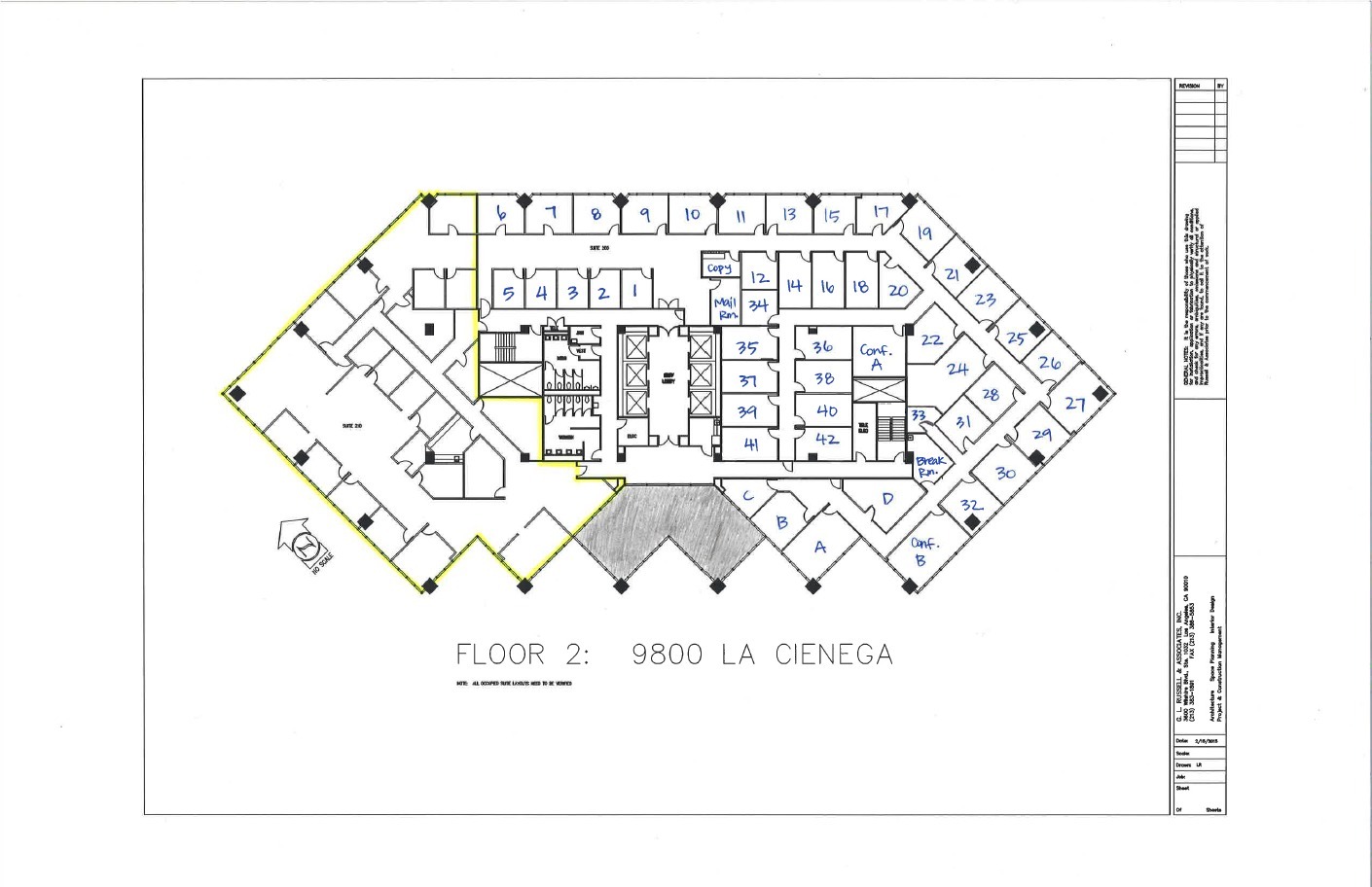 9800 S La Cienega Blvd, Inglewood, CA à louer Plan d’étage- Image 1 de 1