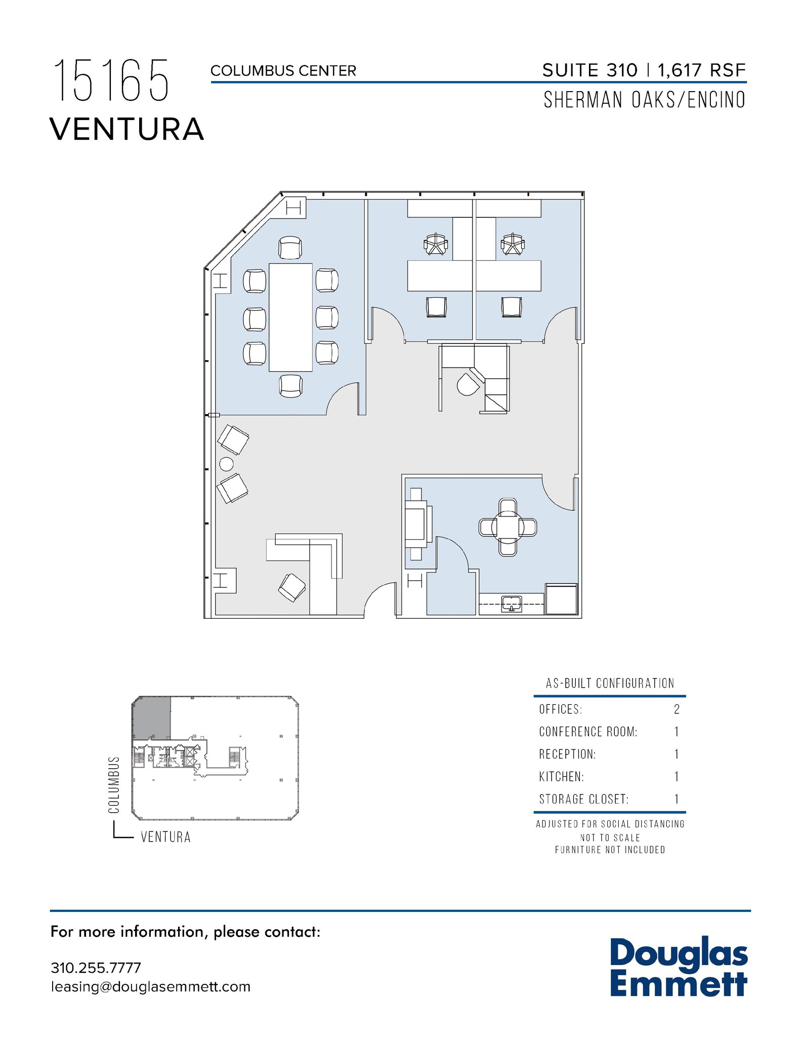 15165 Ventura Blvd, Sherman Oaks, CA à louer Plan d  tage- Image 1 de 1