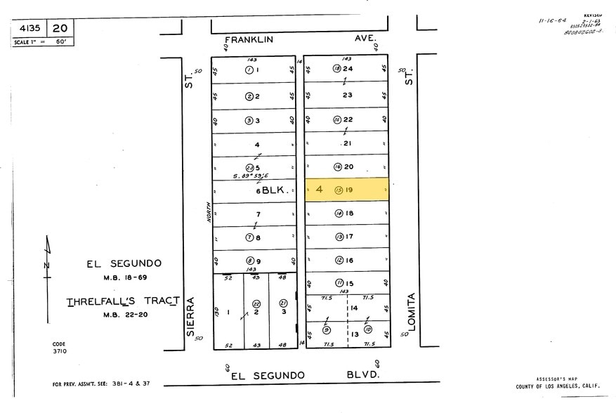 123-127 Lomita St, El Segundo, CA for sale - Plat Map - Image 2 of 14