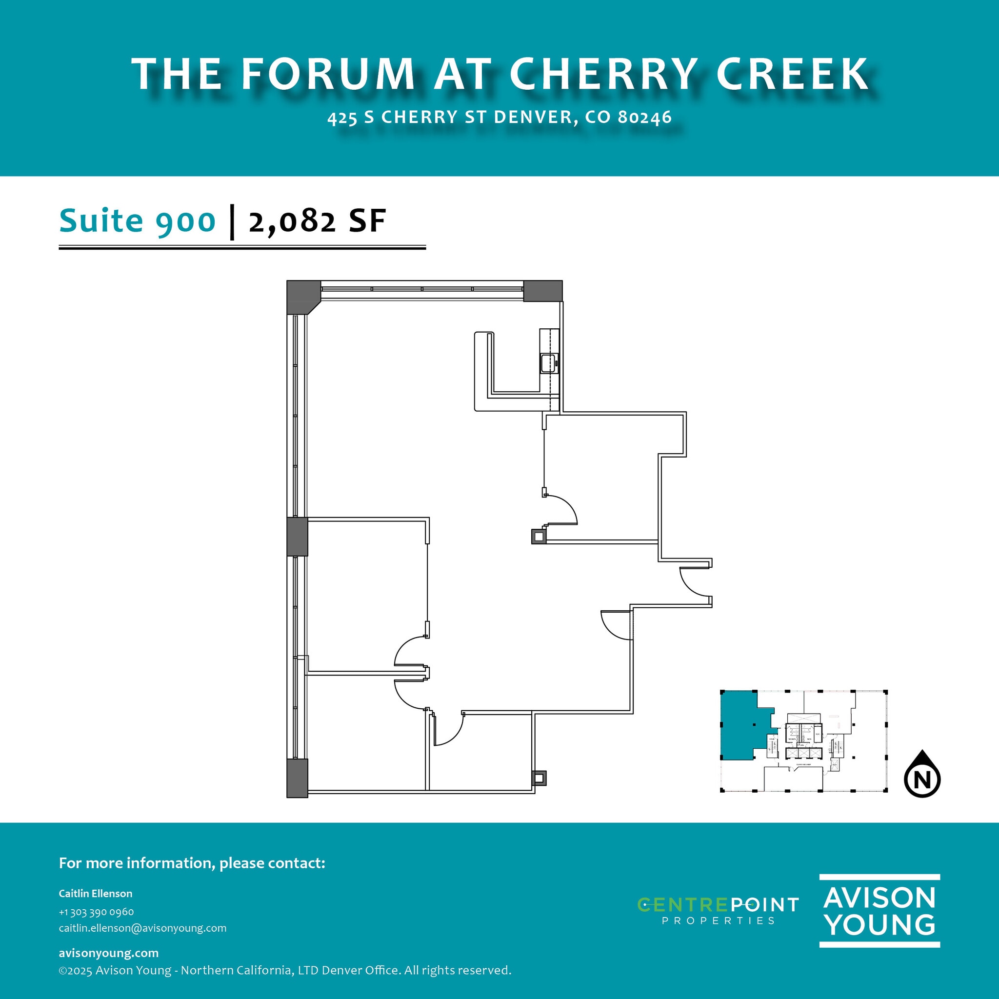 425 S Cherry St, Glendale, CO for lease Floor Plan- Image 1 of 1