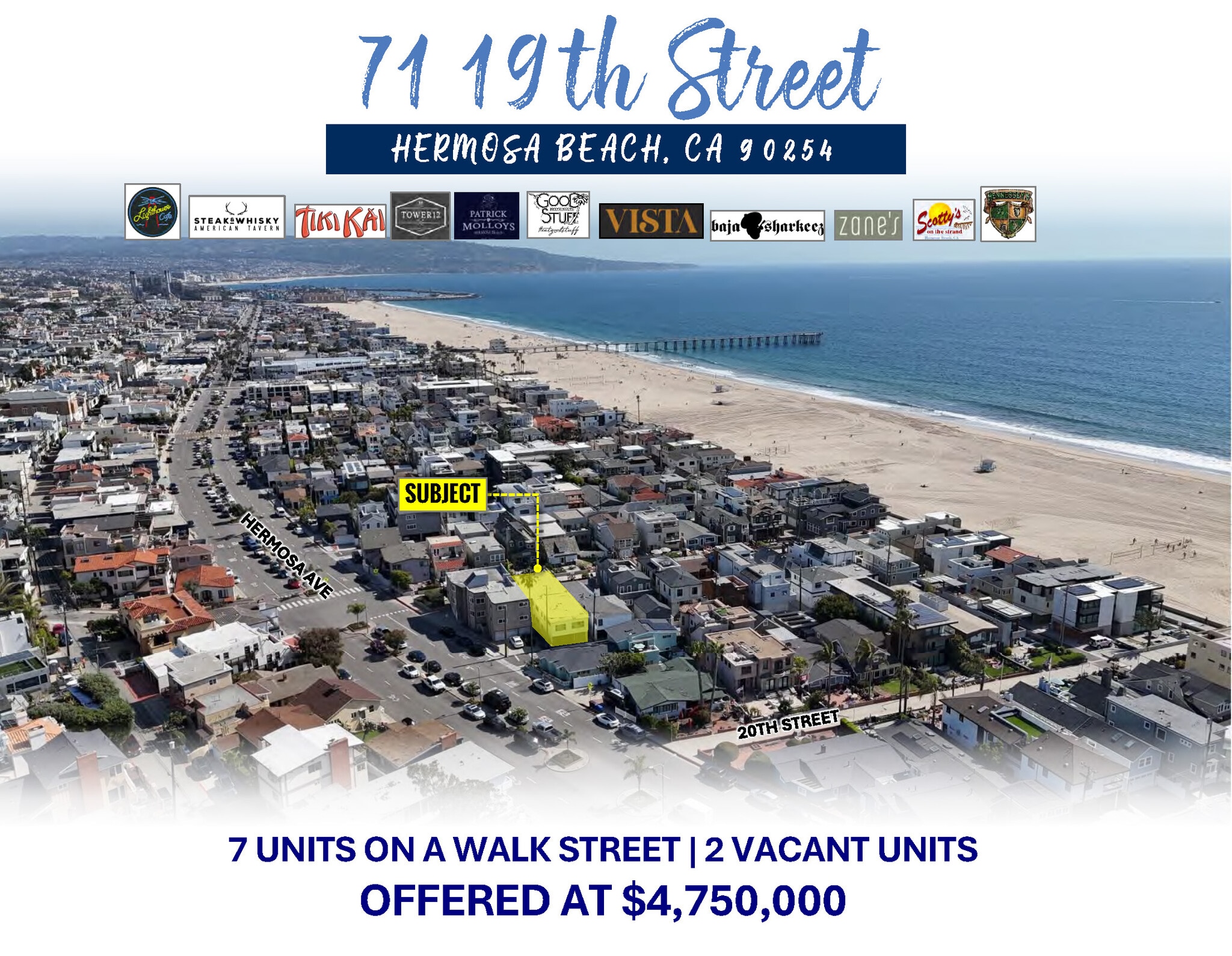 71 19th St, Hermosa Beach, CA à vendre Photo du bâtiment- Image 1 de 12