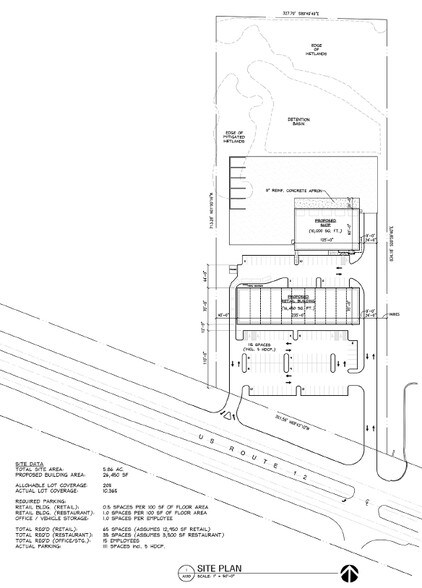 26633-26671 S Rand Rd, Wauconda, IL à louer - Plan de site - Image 2 de 2
