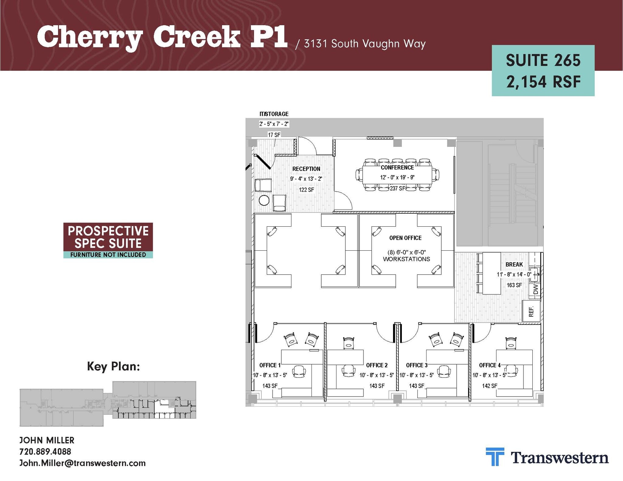 3131 S Vaughn Way, Aurora, CO for lease Floor Plan- Image 1 of 2