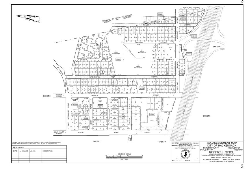 251 Hudson St, Hackensack, NJ à louer - Plan cadastral - Image 3 de 12