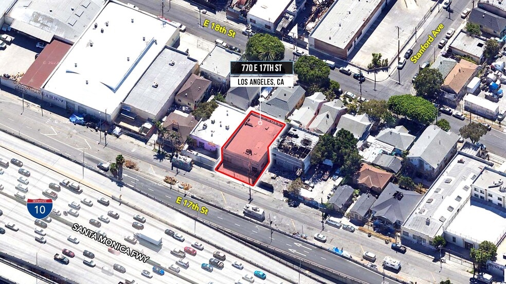 770 E 17th St, Los Angeles, CA à vendre - Aérien - Image 2 de 10