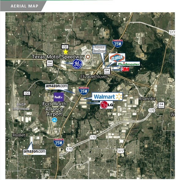 2660 Petty Pl, Justin, TX à louer - Aérien - Image 3 de 4