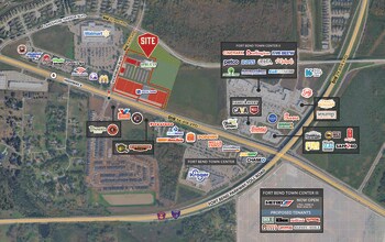 NEC of Highway 6 and Vicksburg Blvd, Missouri City, TX - Aerial map view - Image1