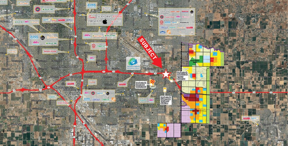 E Belmont Ave, Fresno, CA for lease - Aerial - Image 2 of 9
