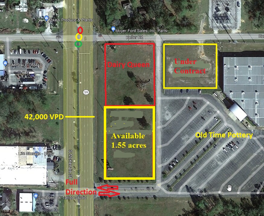 State Highway 59, Foley, AL for sale Aerial- Image 1 of 5