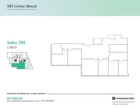 555 Grove St, Herndon, VA à louer Plan d’étage- Image 1 de 1