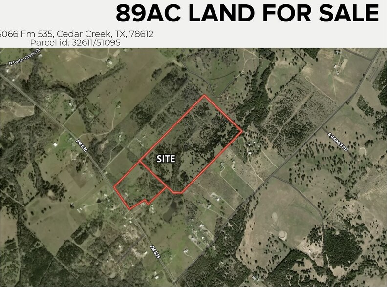 5066 FM 535, Cedar Creek, TX à vendre - Photo principale - Image 1 de 6