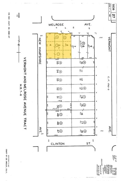 4228 Melrose Ave, Los Angeles, CA for lease - Plat Map - Image 2 of 2