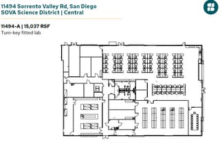 11555 Sorrento Valley Rd, San Diego, CA à louer Plan d’étage- Image 1 de 1