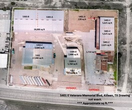 5401 E Veterans Memorial Blvd, Killeen, TX - AERIAL  map view - Image1