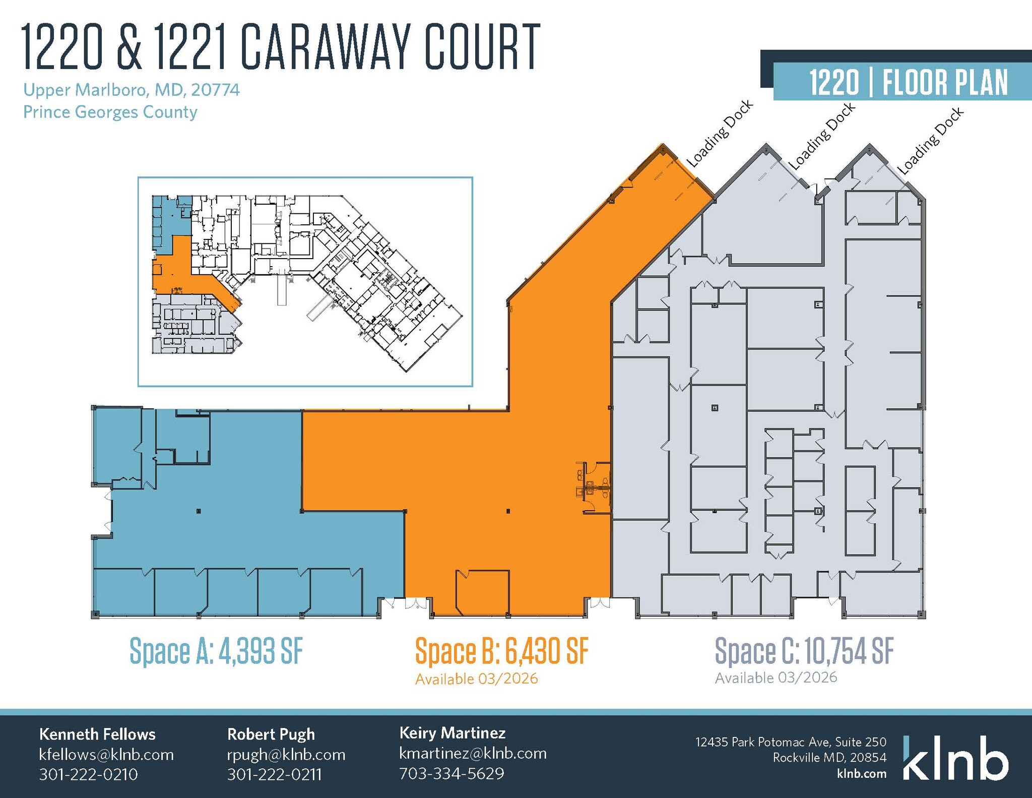 1220 Caraway Ct, Largo, MD for lease Floor Plan- Image 1 of 1