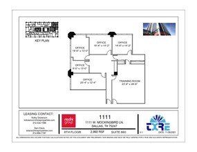 1111 W Mockingbird Ln, Dallas, TX à louer Plan d’étage- Image 1 de 2