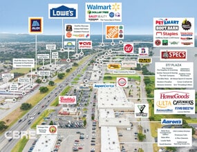1422-1432 E US Highway 377, Granbury, TX - AERIAL  map view