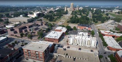 601 E Locust St, Des Moines, IA - Aérien Vue de la carte - Image1