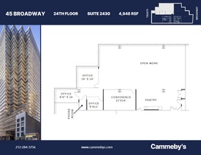 45 Broadway, New York, NY à louer Plan d’étage- Image 1 de 7