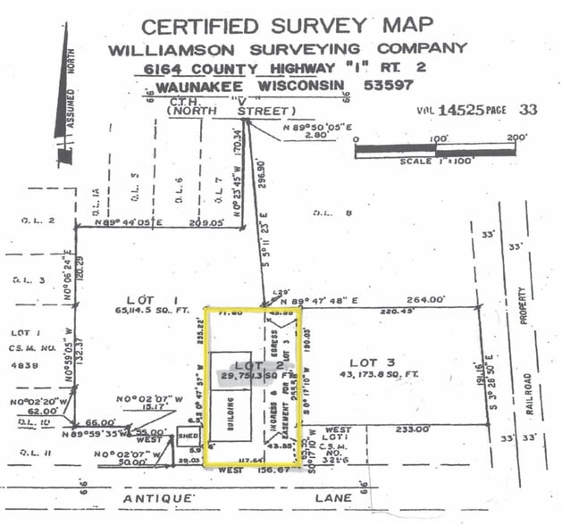 116 Antique Ln, De Forest, WI for sale - Plat Map - Image 2 of 2