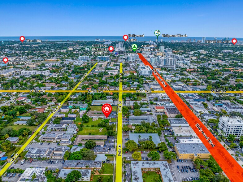 2443 Polk St, Hollywood, FL à vendre - Photo du bâtiment - Image 2 de 10