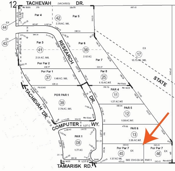 710 Research Dr, Palm Springs, CA for sale - Plat Map - Image 2 of 3