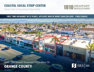 Plus de détails pour 1806 Newport Blvd, Costa Mesa, CA - Commerce de détail à vendre