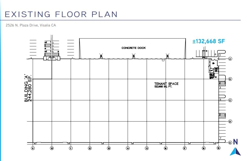 2520-2526 N Plaza Dr, Visalia, CA à louer Plan d’étage- Image 1 de 1