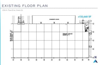 2520-2526 N Plaza Dr, Visalia, CA à louer Plan d’étage- Image 1 de 1