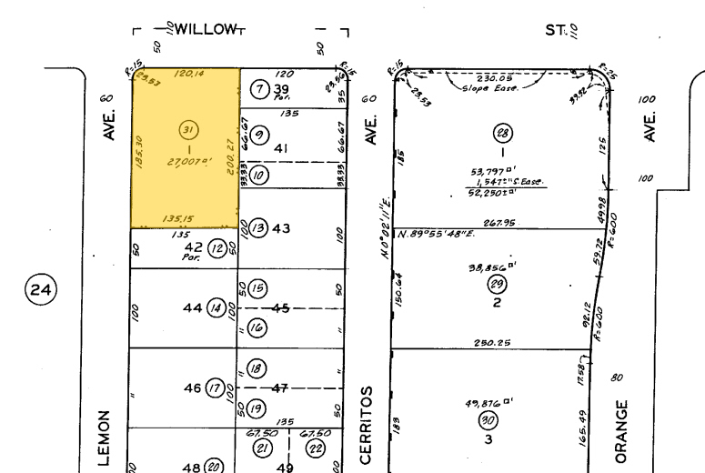 1100 E Willow St, Signal Hill, CA à vendre - Plan cadastral - Image 3 de 5