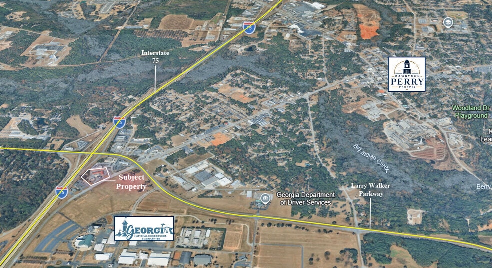 105 General Courtney Hodges Blvd, Perry, GA for sale - Aerial - Image 2 of 3