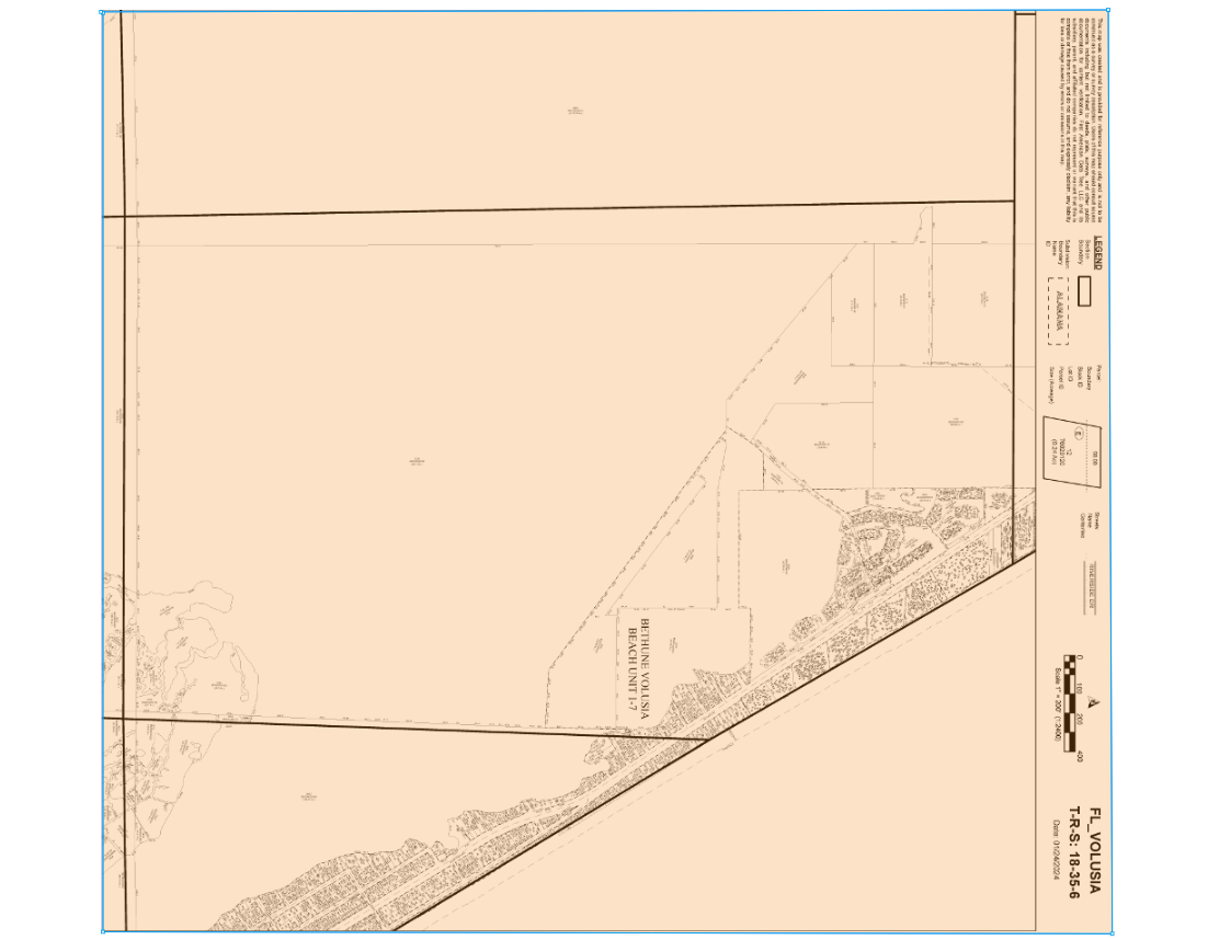 3512 S Atlantic Ave, New Smyrna Beach, FL à louer Plan cadastral- Image 1 de 2