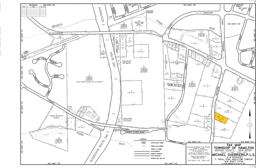 1675 Whitehorse Mercerville Rd, Hamilton, NJ à louer - Plan cadastral - Image 2 de 22