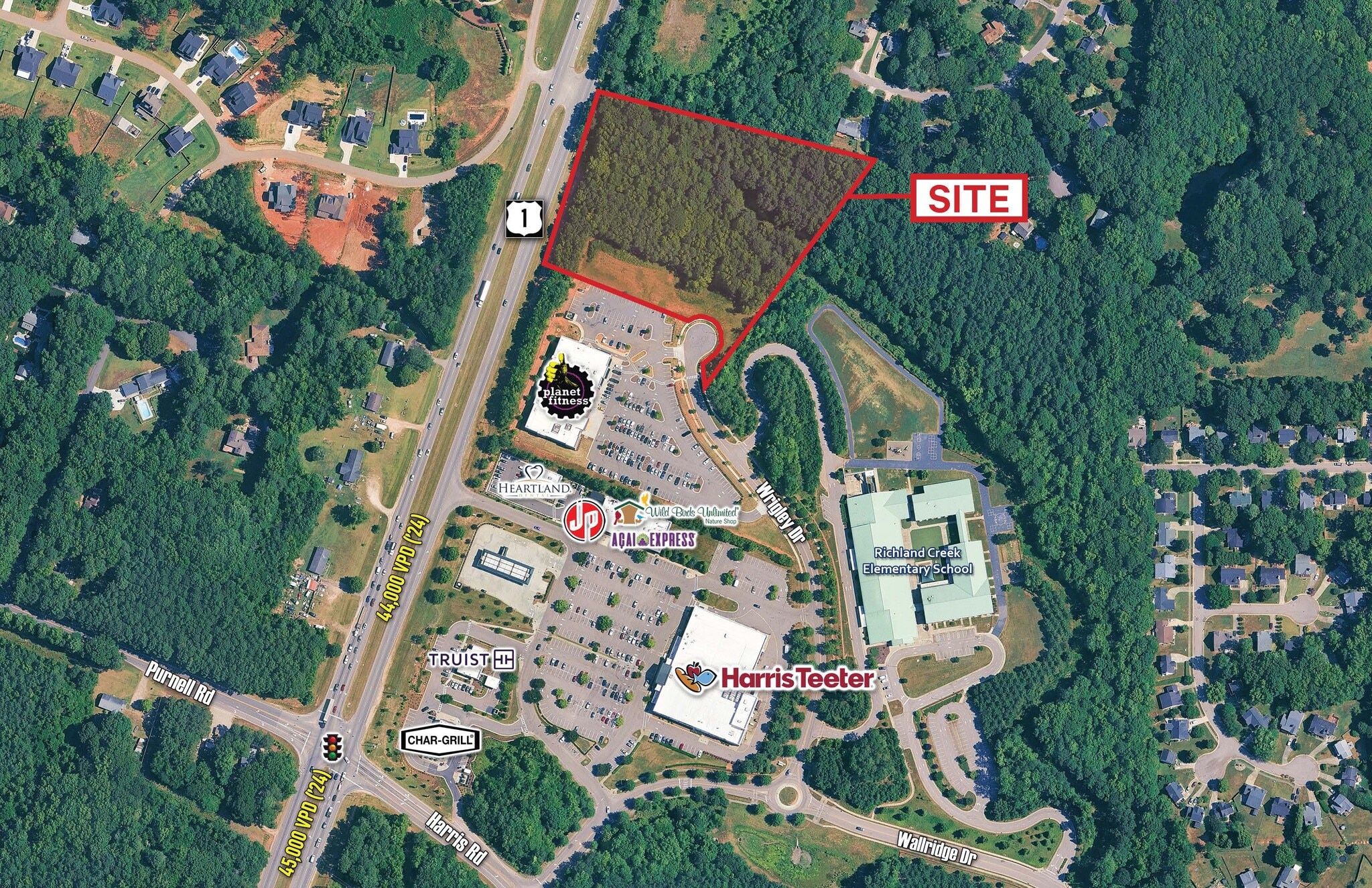 0 Wrigley Drive, Wake Forest, NC for sale Aerial- Image 1 of 3
