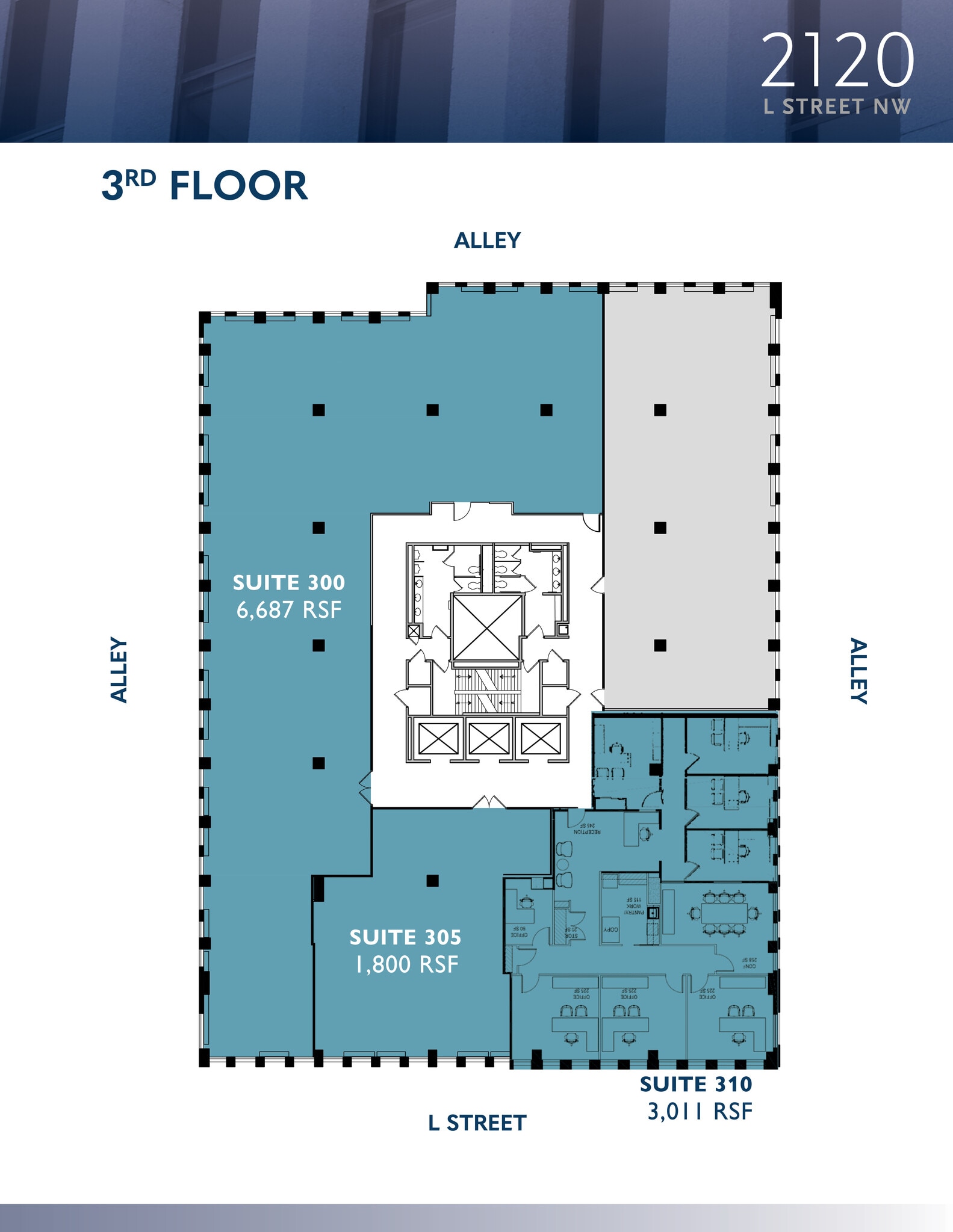 2120 L St NW, Washington, DC for lease Floor Plan- Image 1 of 1