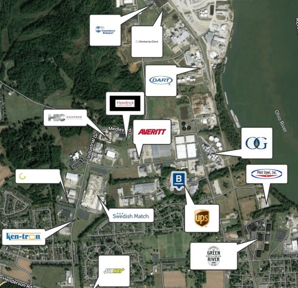 2800 Warehouse Rd, Owensboro, KY for lease - Aerial - Image 2 of 6