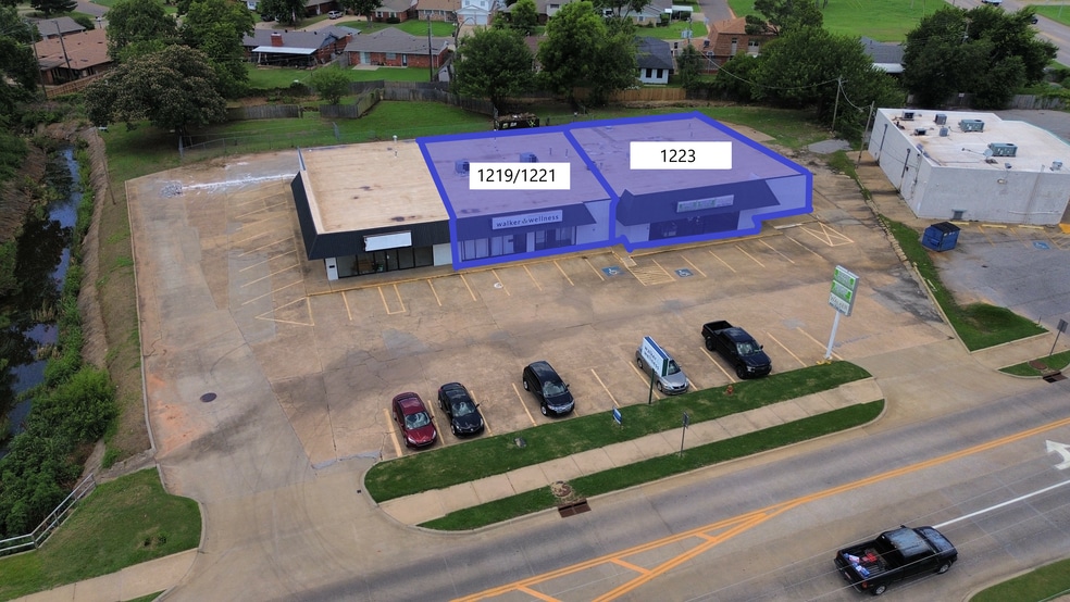 1219-1223 N Broadway Ave, Moore, OK for lease - Aerial - Image 3 of 7