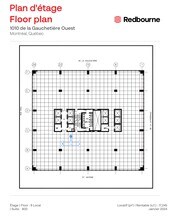 1010 Rue De La Gauchetière O, Montréal, QC à louer Plan d’étage- Image 1 de 1