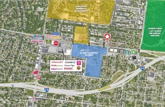 6369 Clayton Rd, Saint Louis, MO - AERIAL  map view