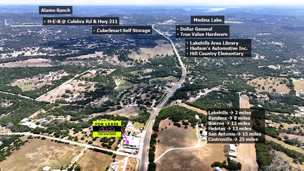 4951 FM 1283, Pipe Creek, TX à louer - Photo du bâtiment - Image 3 de 7