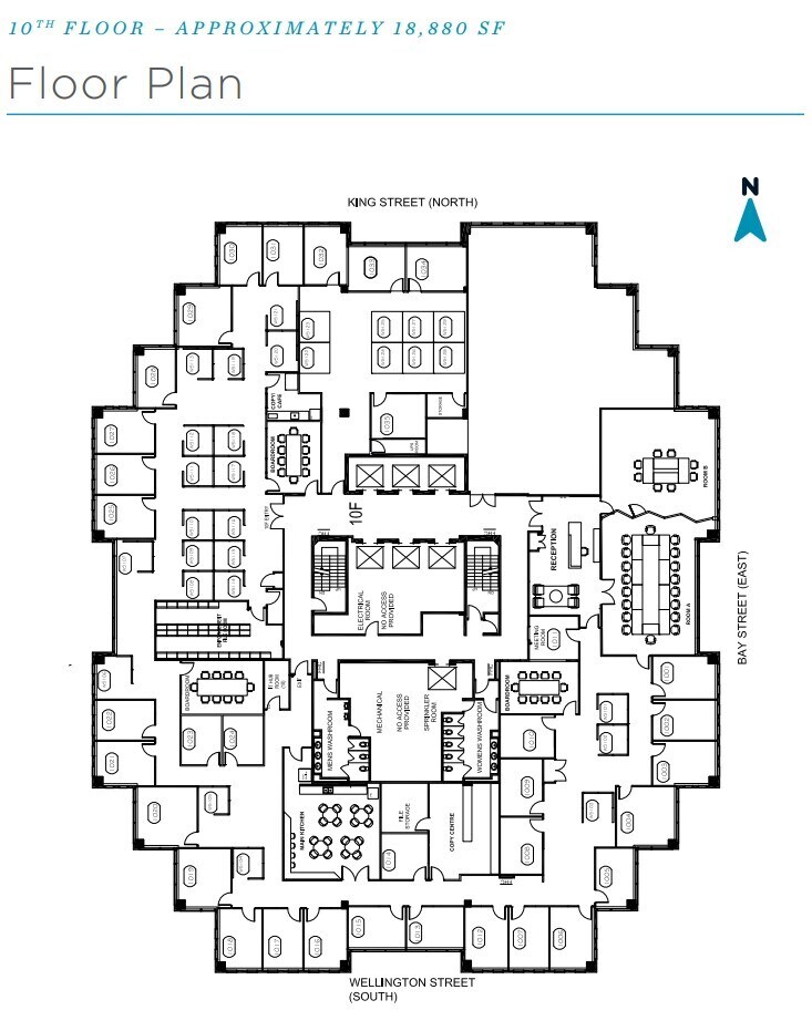 121 King St W, Toronto, ON à louer Plan d’étage- Image 1 de 1