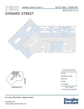 21800 Oxnard St, Woodland Hills, CA à louer Plan d’étage- Image 1 de 1