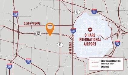 888 N Central Ave, Wood Dale, IL à louer - Aérien - Image 3 de 4