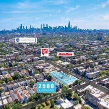 2500 W North Ave, Chicago, IL - AERIAL map view