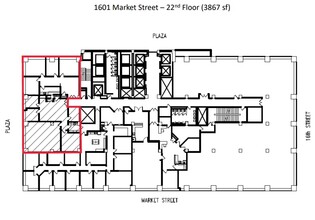 1601 Market St, Philadelphia, PA for lease Floor Plan- Image 1 of 1