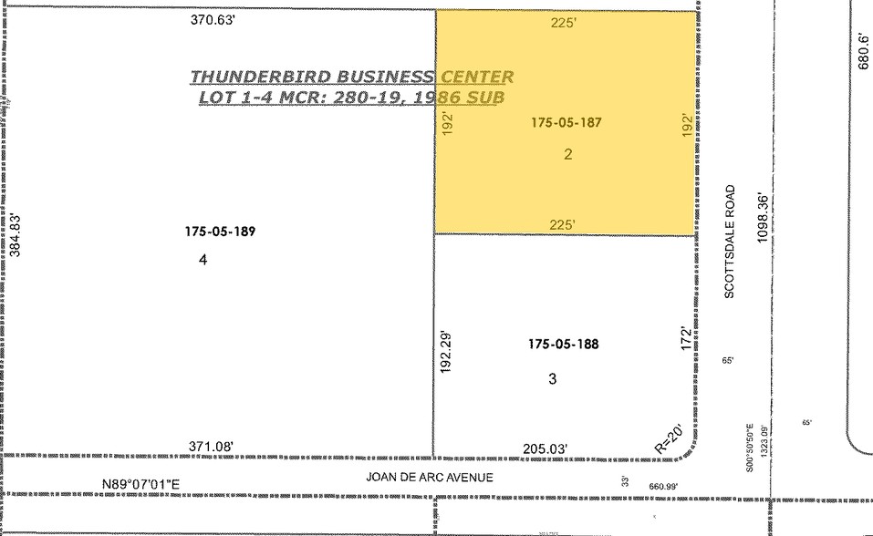 13430 N Scottsdale Rd, Scottsdale, AZ for lease - Plat Map - Image 3 of 10